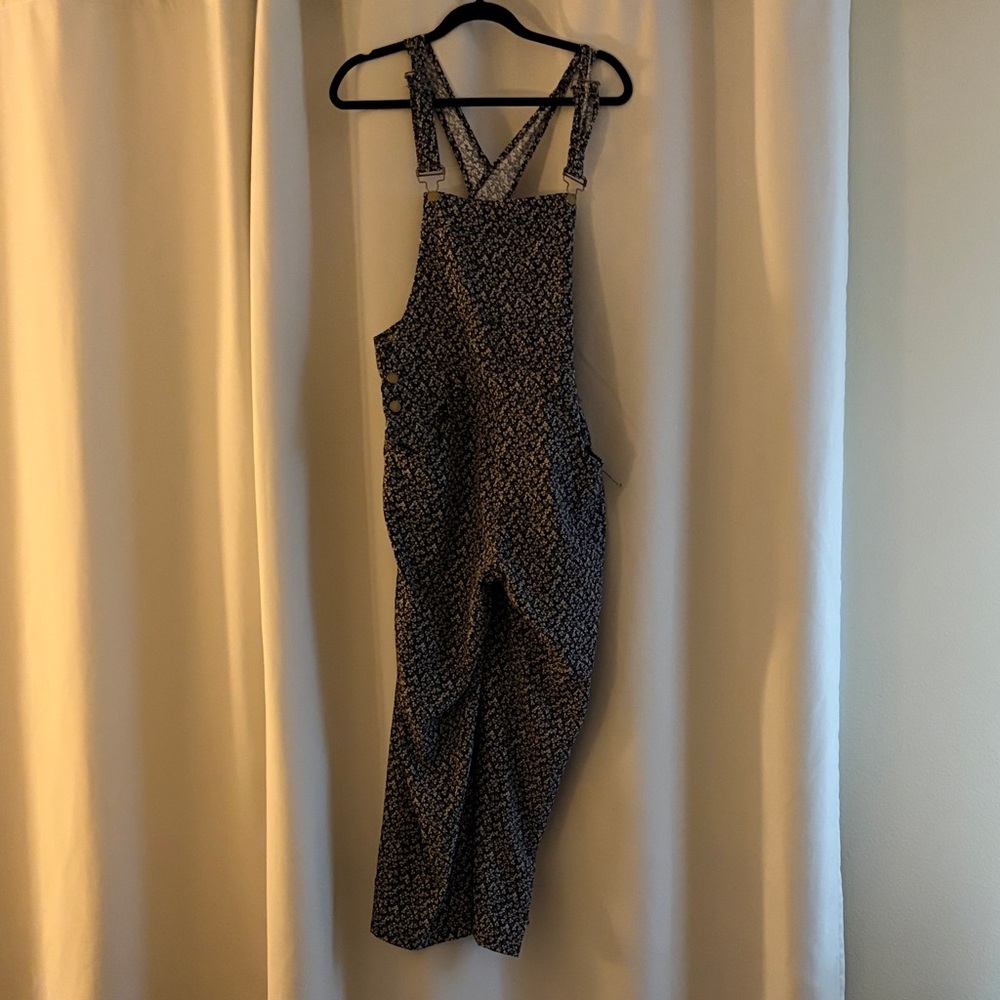 Polagram Black Floral Jumpsuit